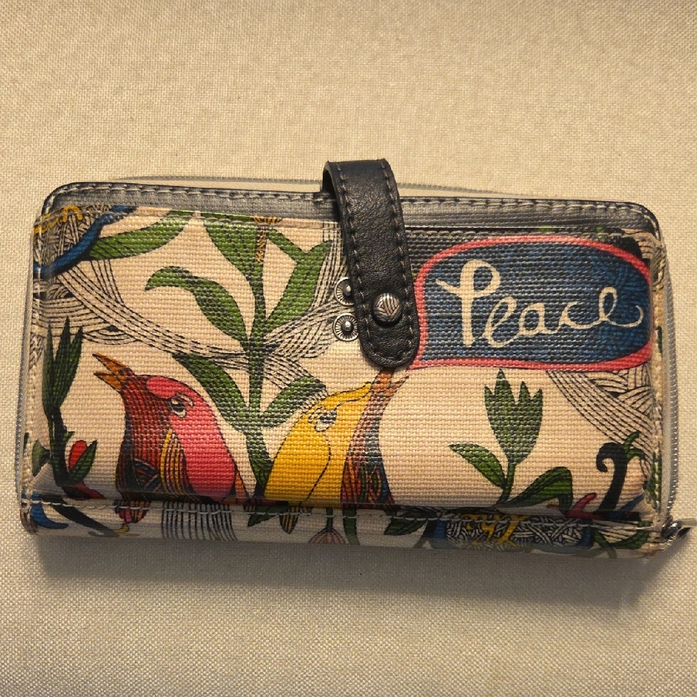 The Sak Multicolor Bird Print Wallet